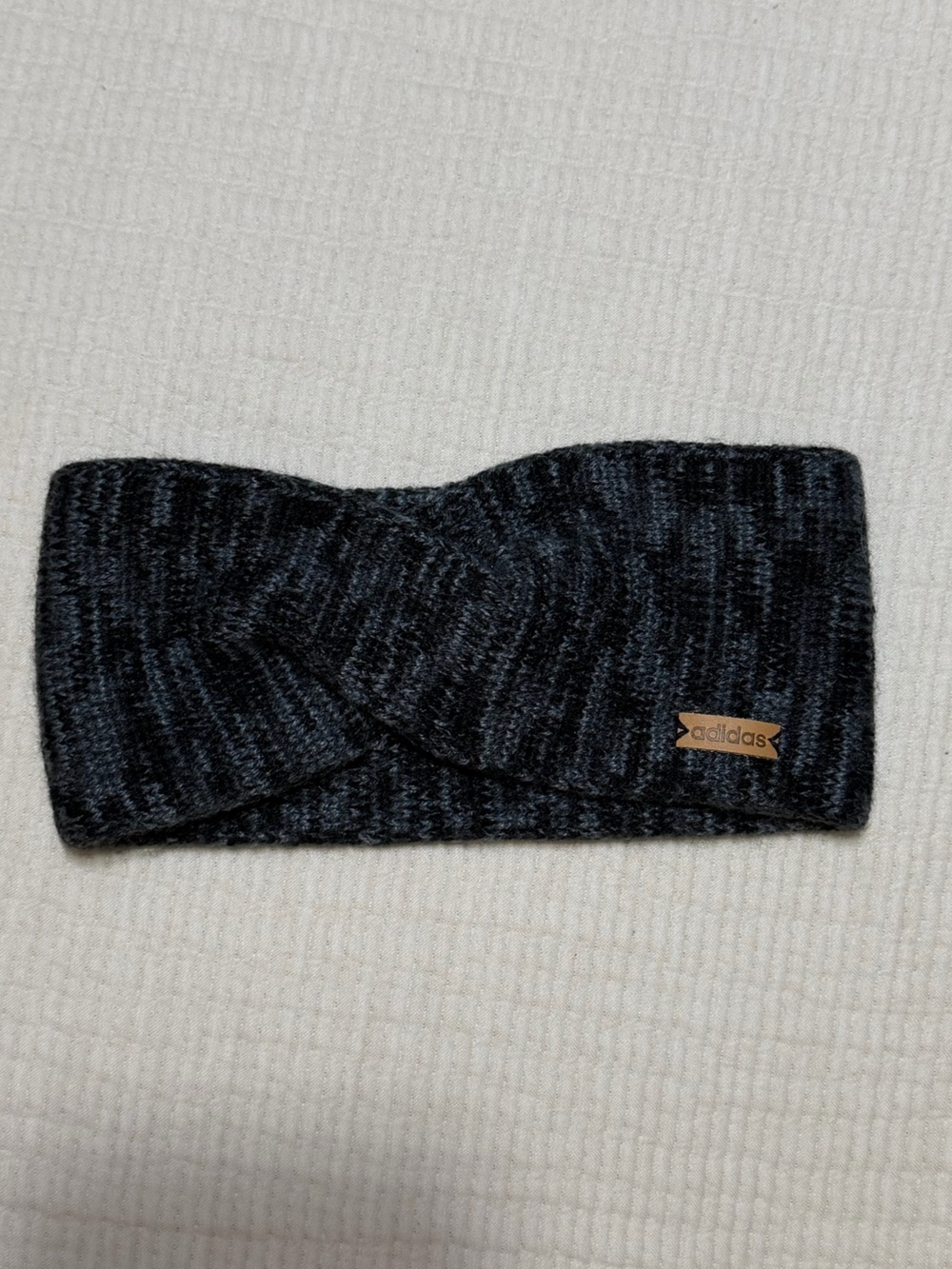 adidas Black Heather Knit Twist Headwrap